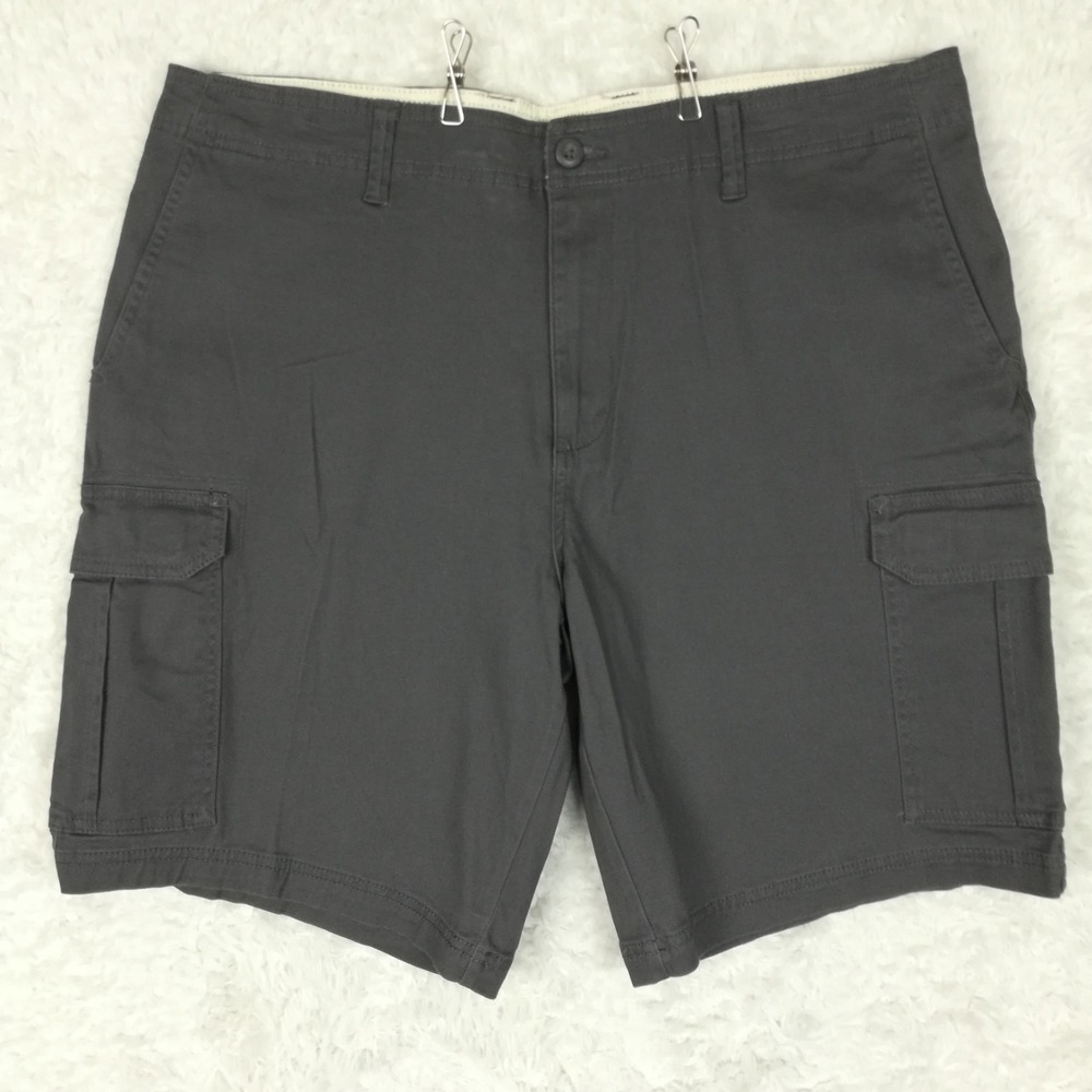 George Mens Shorts Cargo Flap Pockets Gray Outdoor Casual 38